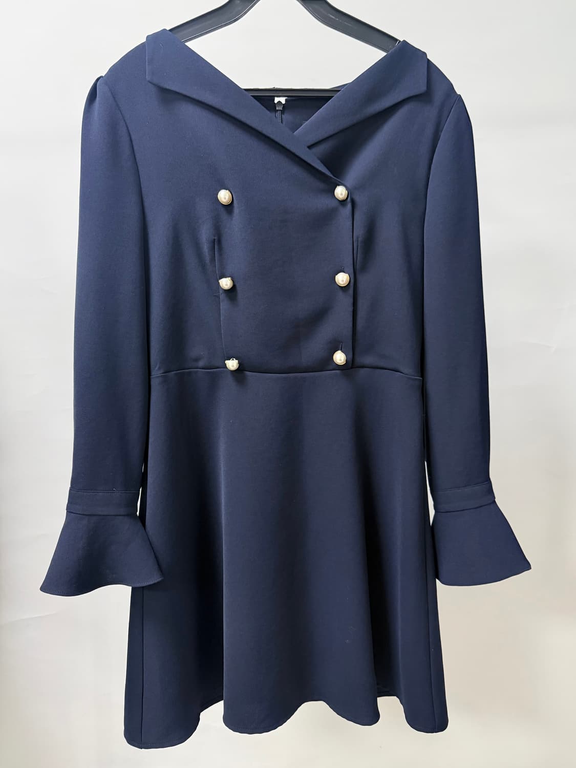 하케쉬 세일러 펄 원피스 (네이비) 상품이미지3