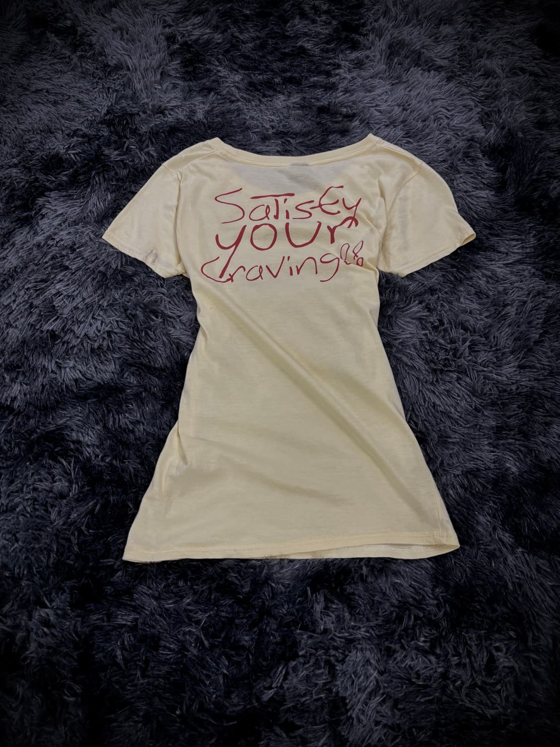 Moussy 연노랑 걸프린팅&레터링 반팔 티셔츠 상품이미지2