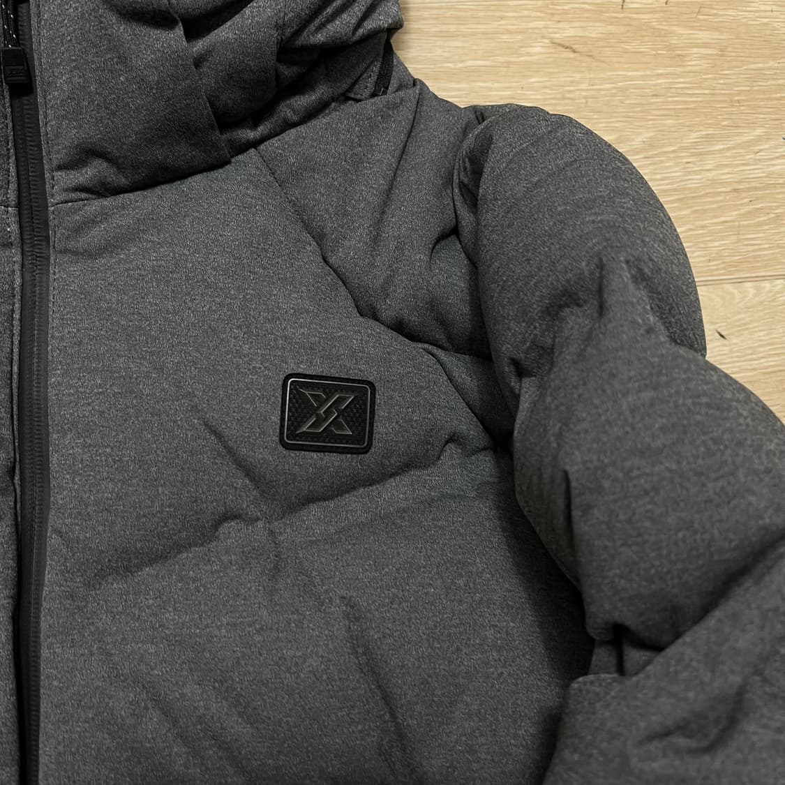 JDX 여성 골프웨어 덕다운 기능성 후드 패딩 점퍼 [차콜] M/95 상품이미지4