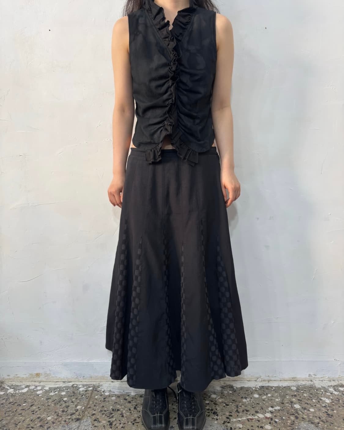 dot detail skirt  상품이미지1