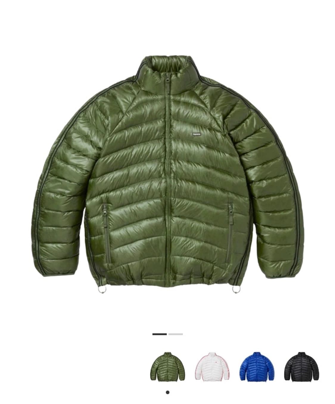 슈프림 마이크로 다운 자켓 올리브 상품이미지1