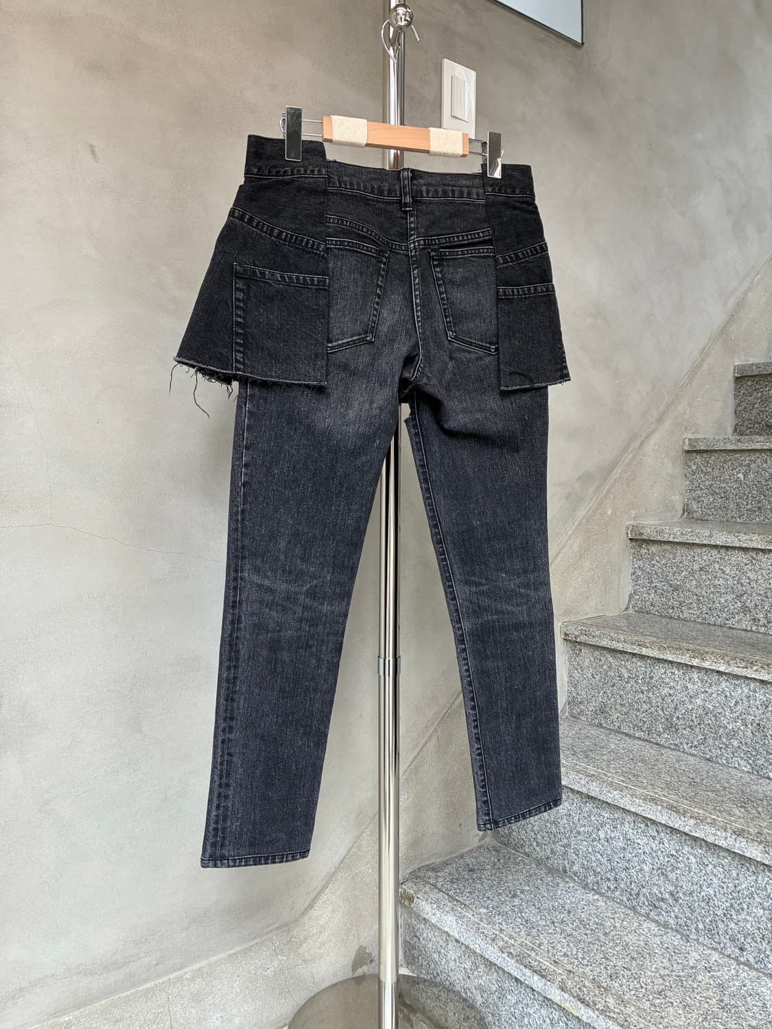 사카이 도킹 데님 팬츠 스커트 상품이미지2