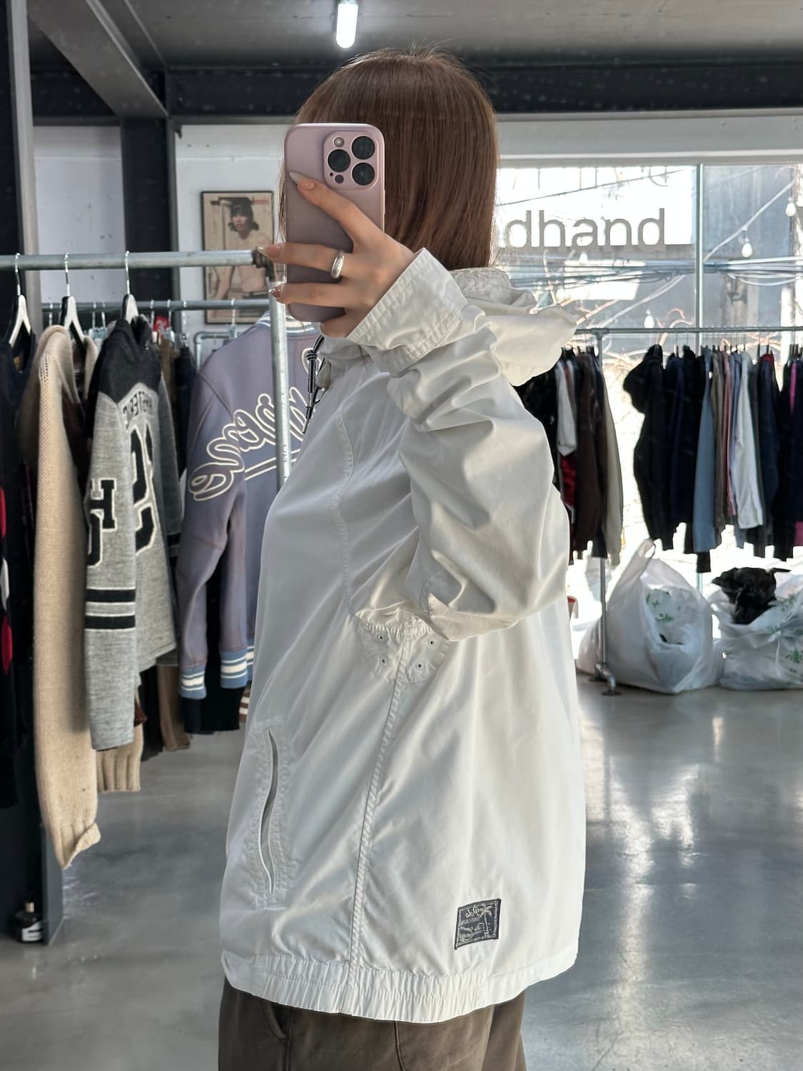 폴로랄프로렌 빅포니 포켓 코튼후드자켓 화이트 상품이미지4