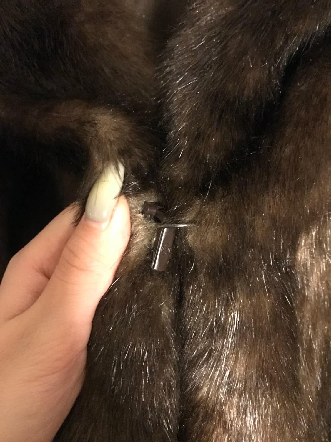 브라운 퍼 후드 자켓 상품이미지4