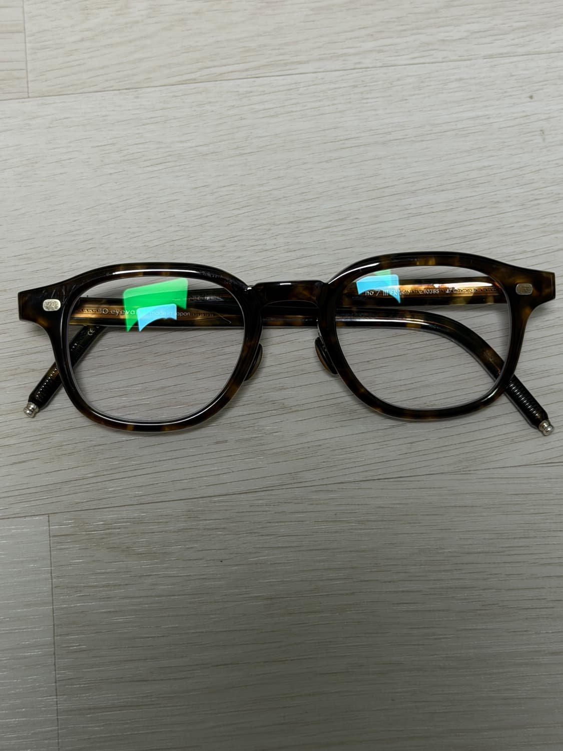텐아이반 No7 lll FR 1038S 47-23 톨토이즈 스퀘어 안경테 상품이미지3