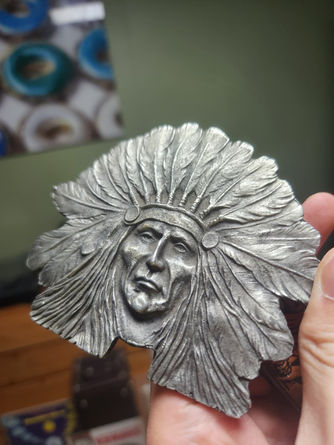 미국 빈티지 소가죽 핸드카빙 벨트 상품이미지3