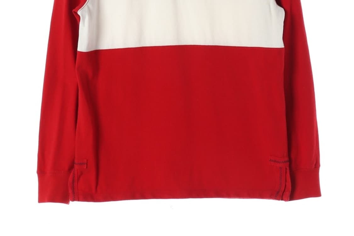 폴로 랄프로렌 커스텀핏 앵커 자수 배색 럭비티 M 상품이미지4