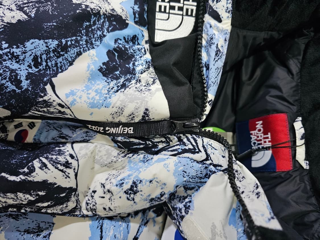 새상품 노스페이스 선수지급용 팀코리아 국가대표 베이징올림픽 패딩 110/ 상품이미지3