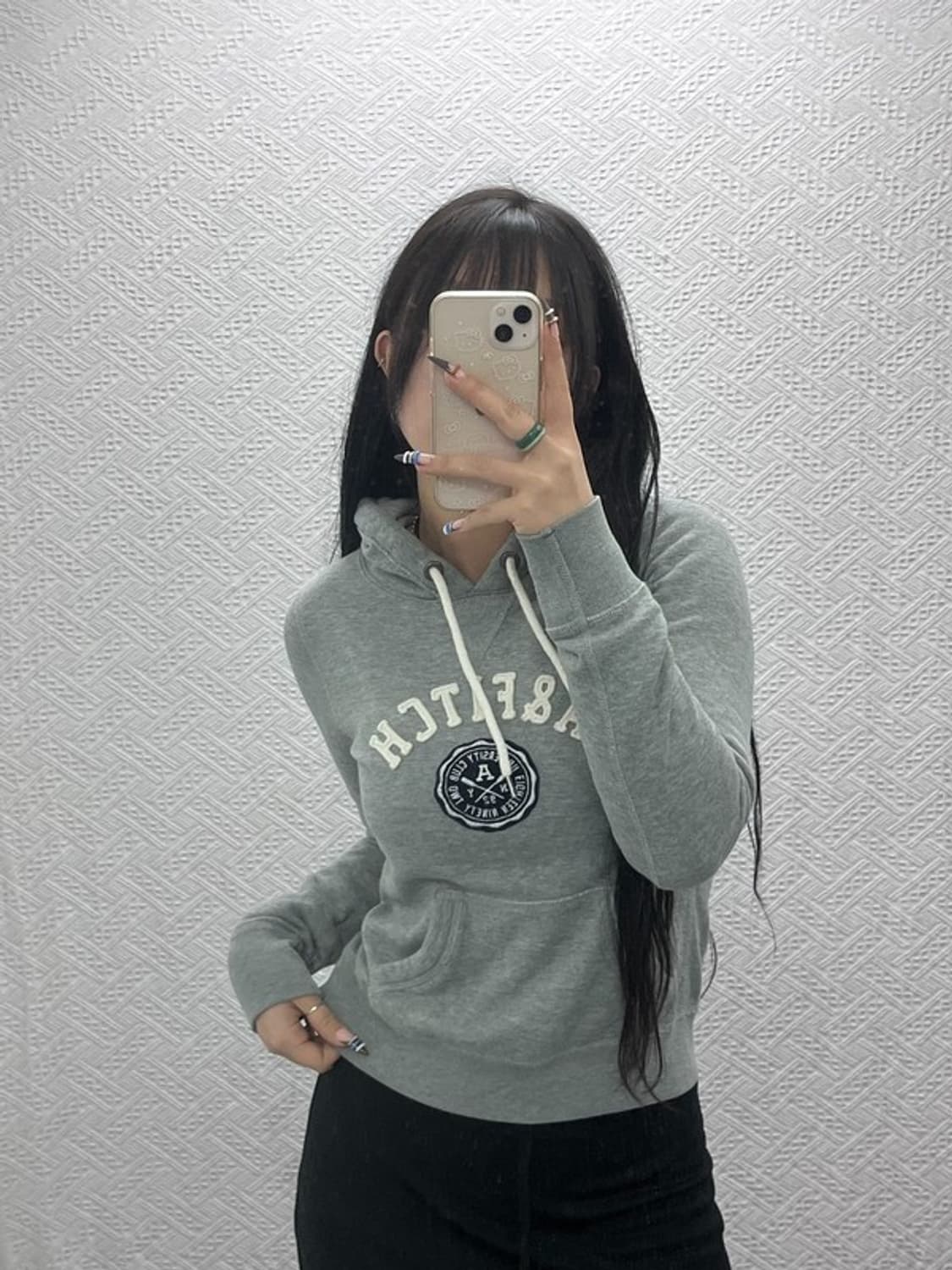 아베크롬비 Y2K 올드스쿨 빈티지 약기모 후드티 XS C07899 상품이미지2