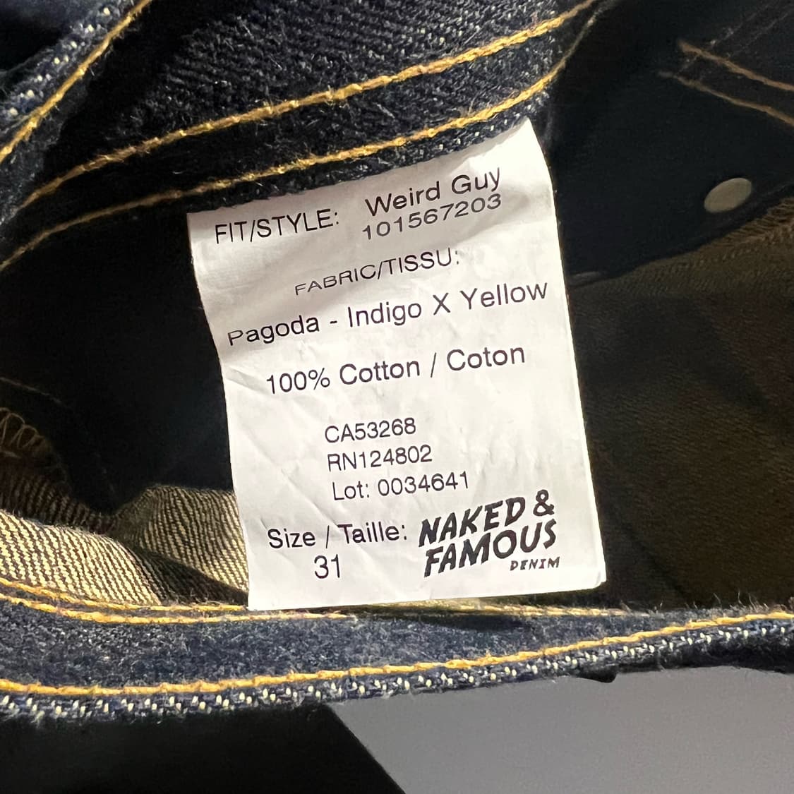 Naked Famous Weird Guy Denim 상품이미지7