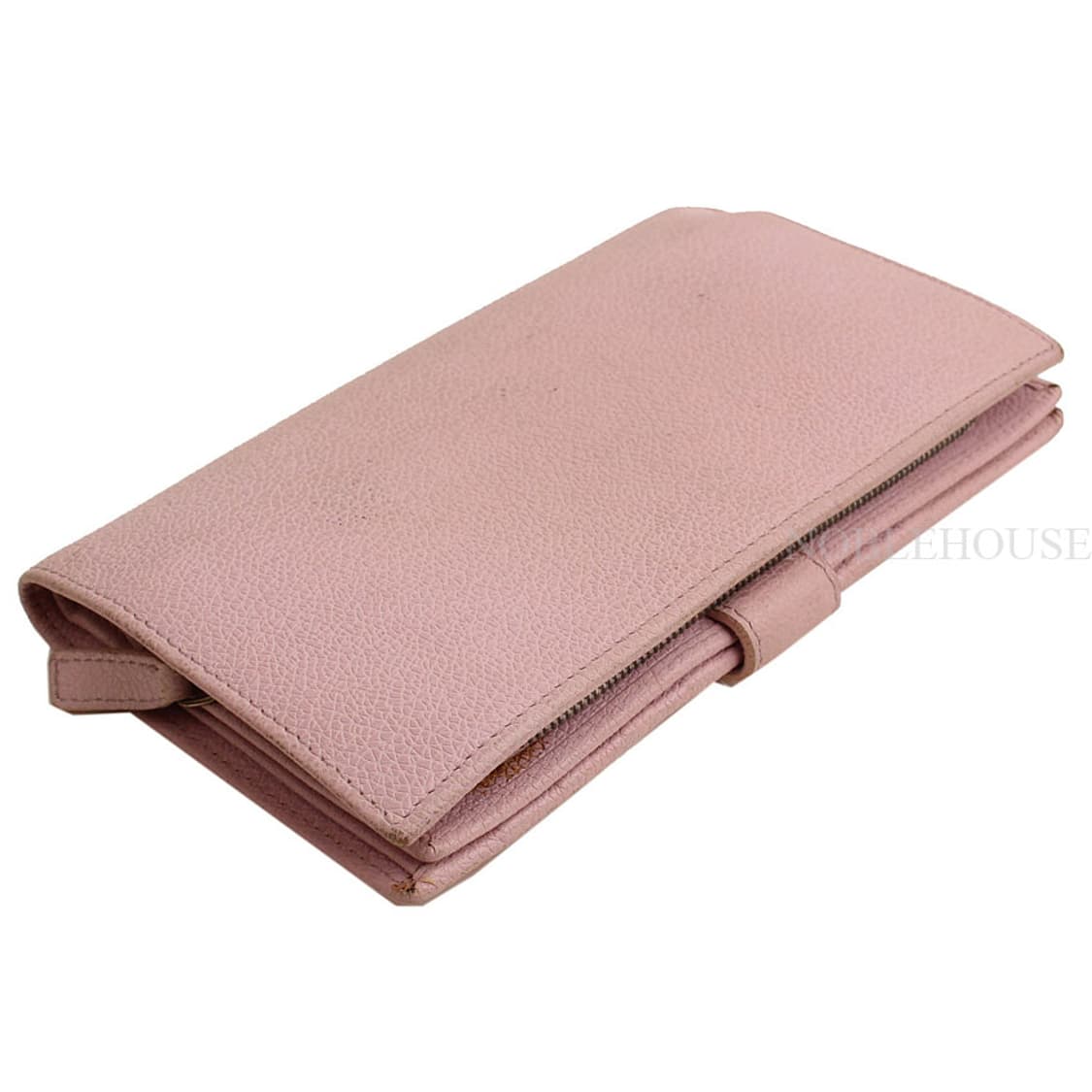 불가리 연핑크 은장 로고 중지갑 상품이미지4