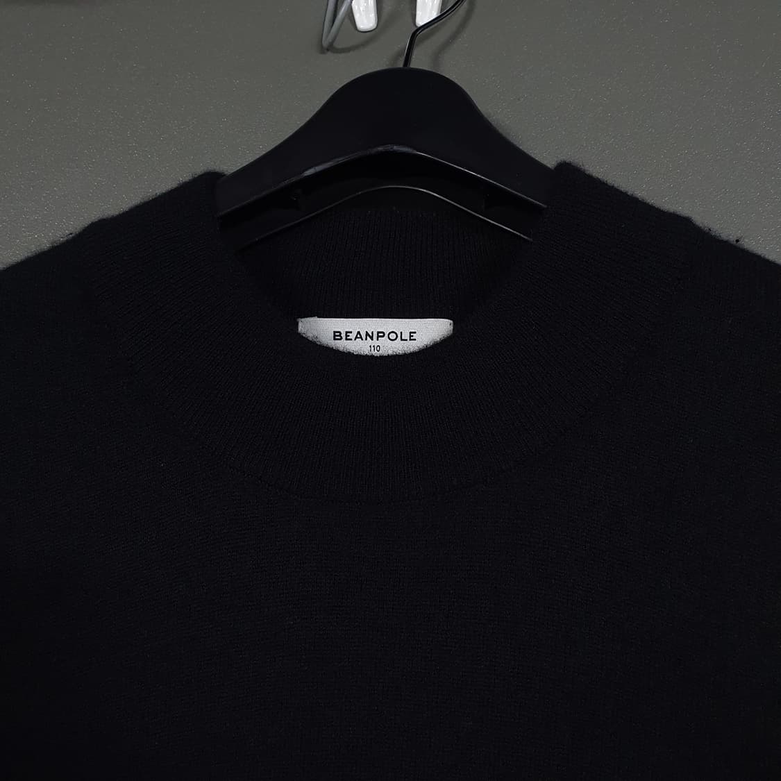 국내 110) 빈폴 멘 신형 블랙 울 모 하프 터틀넥 니트 스웨터 상품이미지6