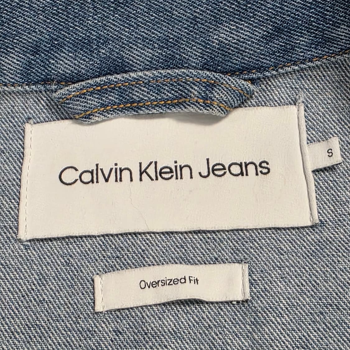 1629 캘빈클라인 진블루박시 루즈핏 데님 셔츠 S 상품이미지6