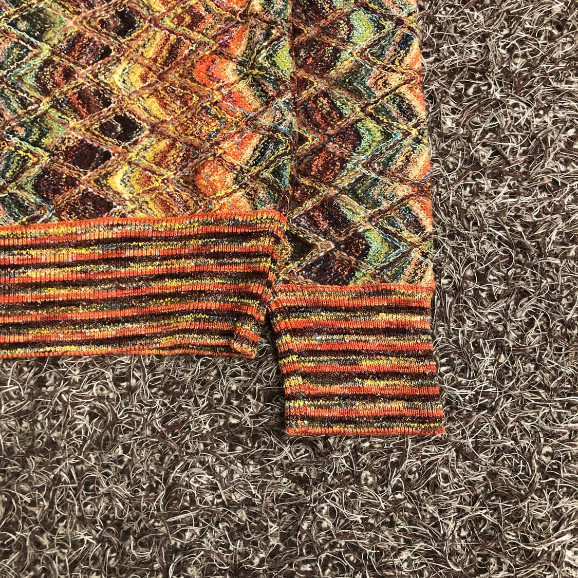 MASSIMO 빈티지 패턴 카라 니트 상품이미지3