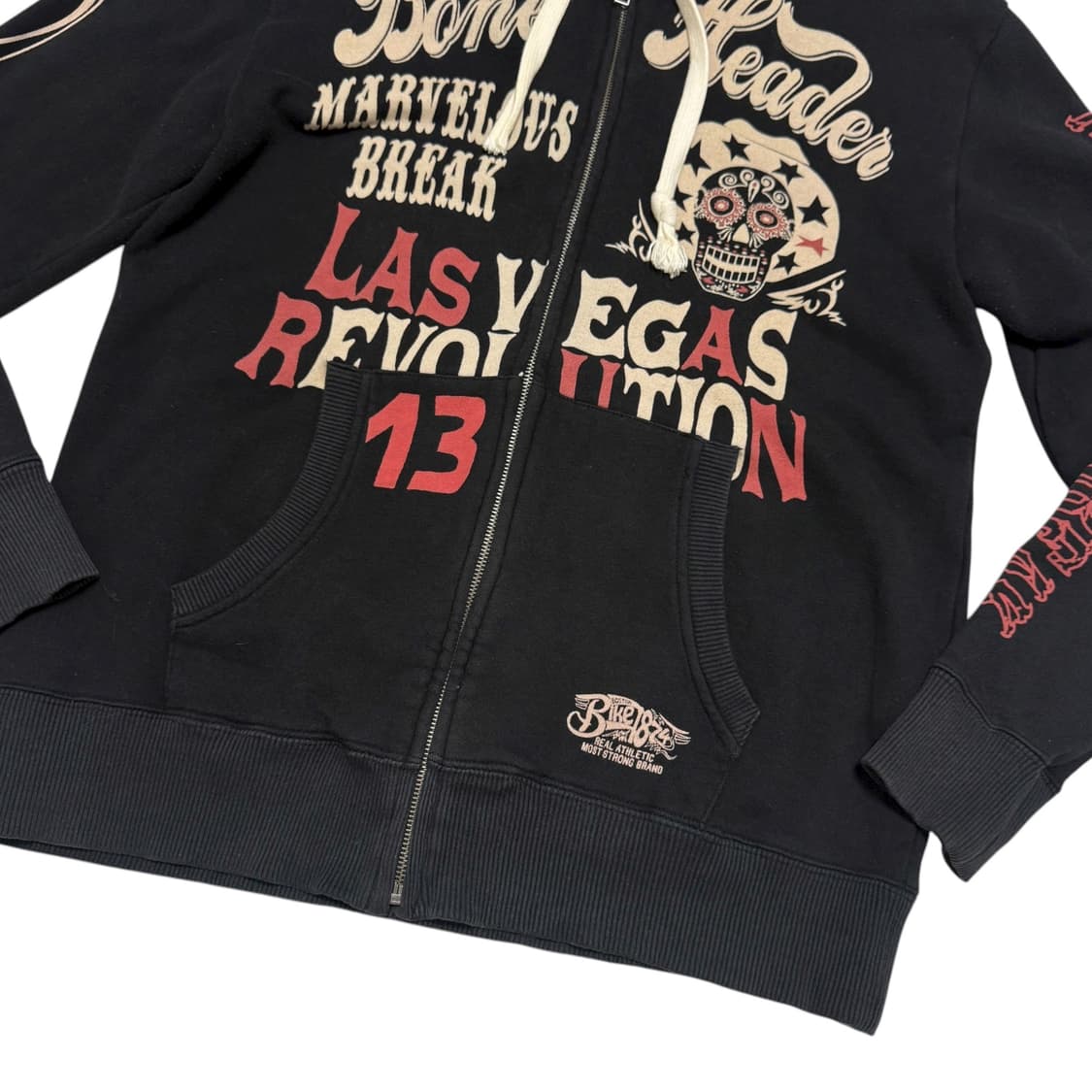 JPN Bike Athletic 펑크 웨스턴 그래픽 후드집업 상품이미지5