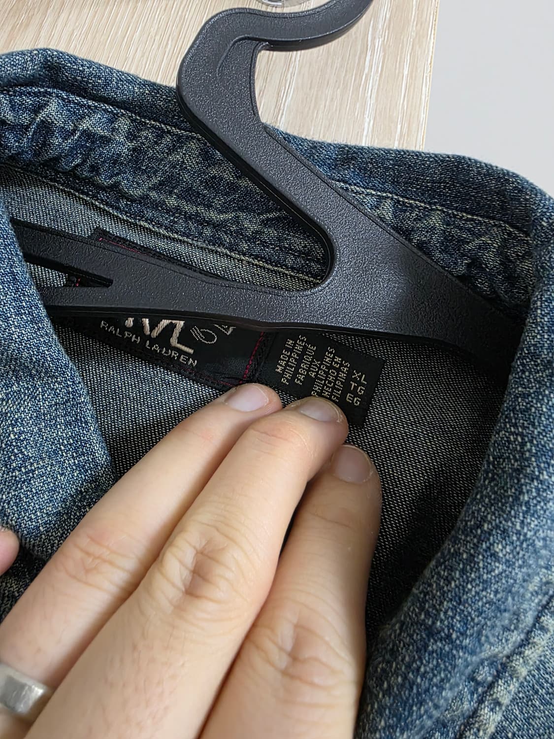 RRL 데님 웨스턴 셔츠XL 상품이미지2