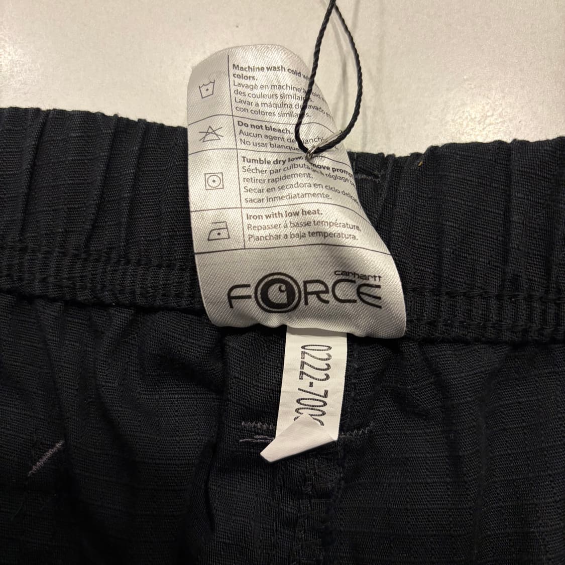 [XL] 칼하트 립스탑 스크럽 블랙 워크 팬츠 C591 상품이미지5