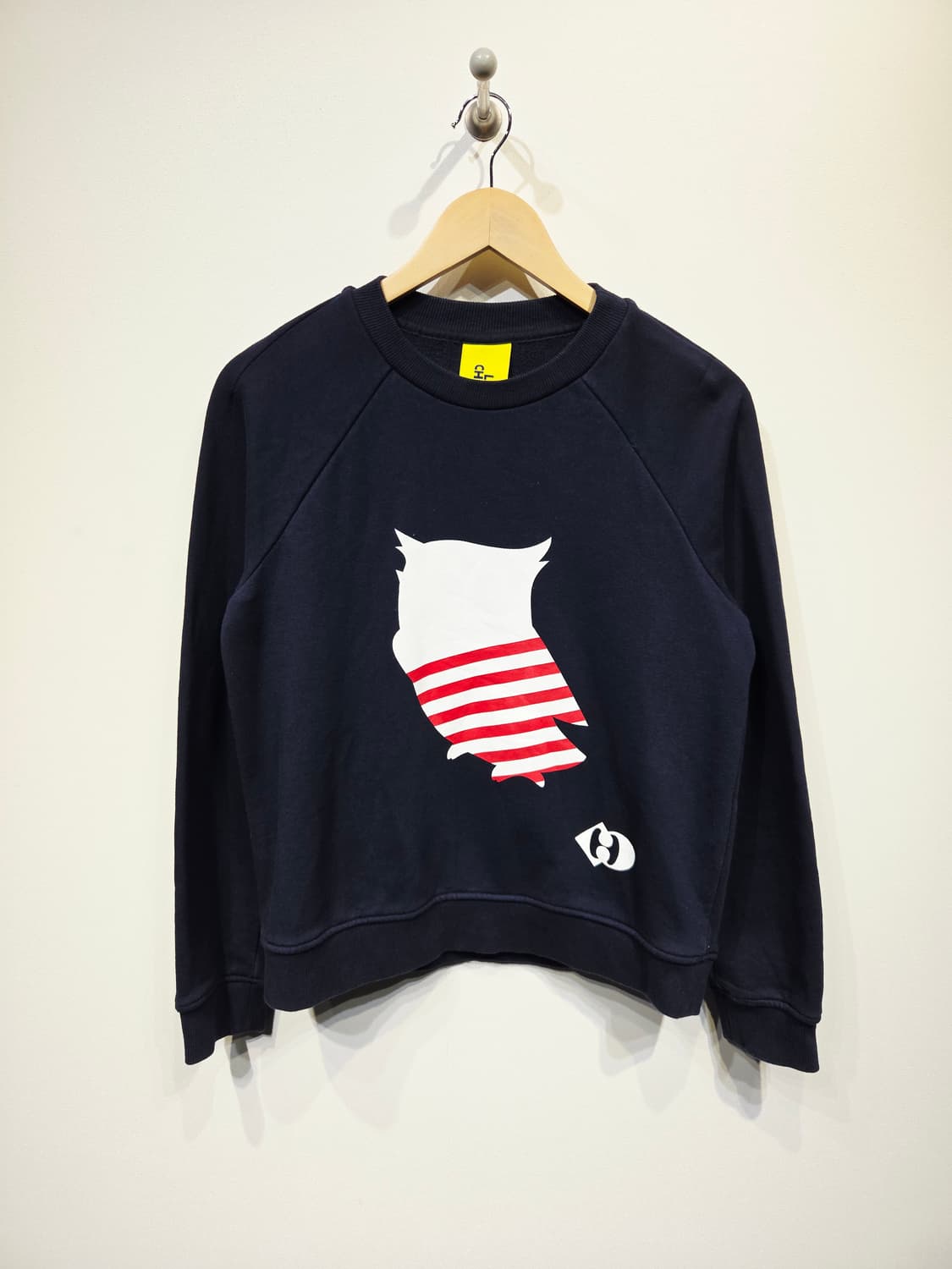 럭키슈에뜨(LUCKY CHOUETTE) 스트라이프 부엉이 맨투맨 상품이미지2