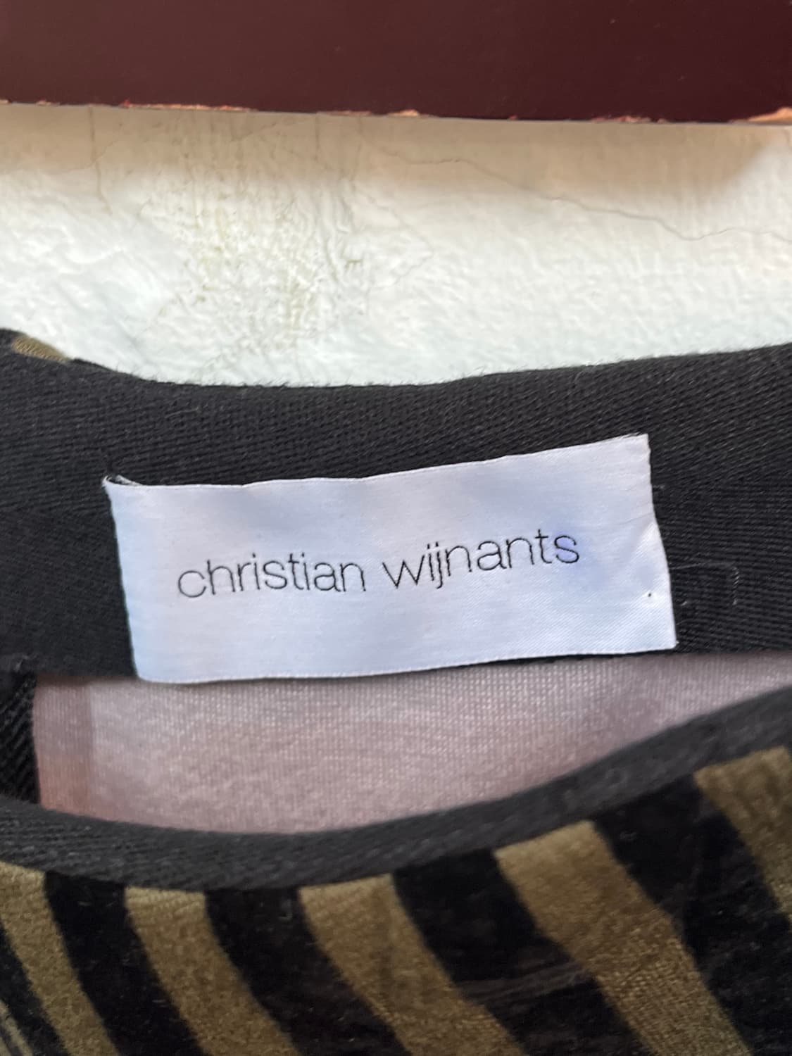 Chritian Wijnants 카키 스트라이프 미디스커트 36 상품이미지3