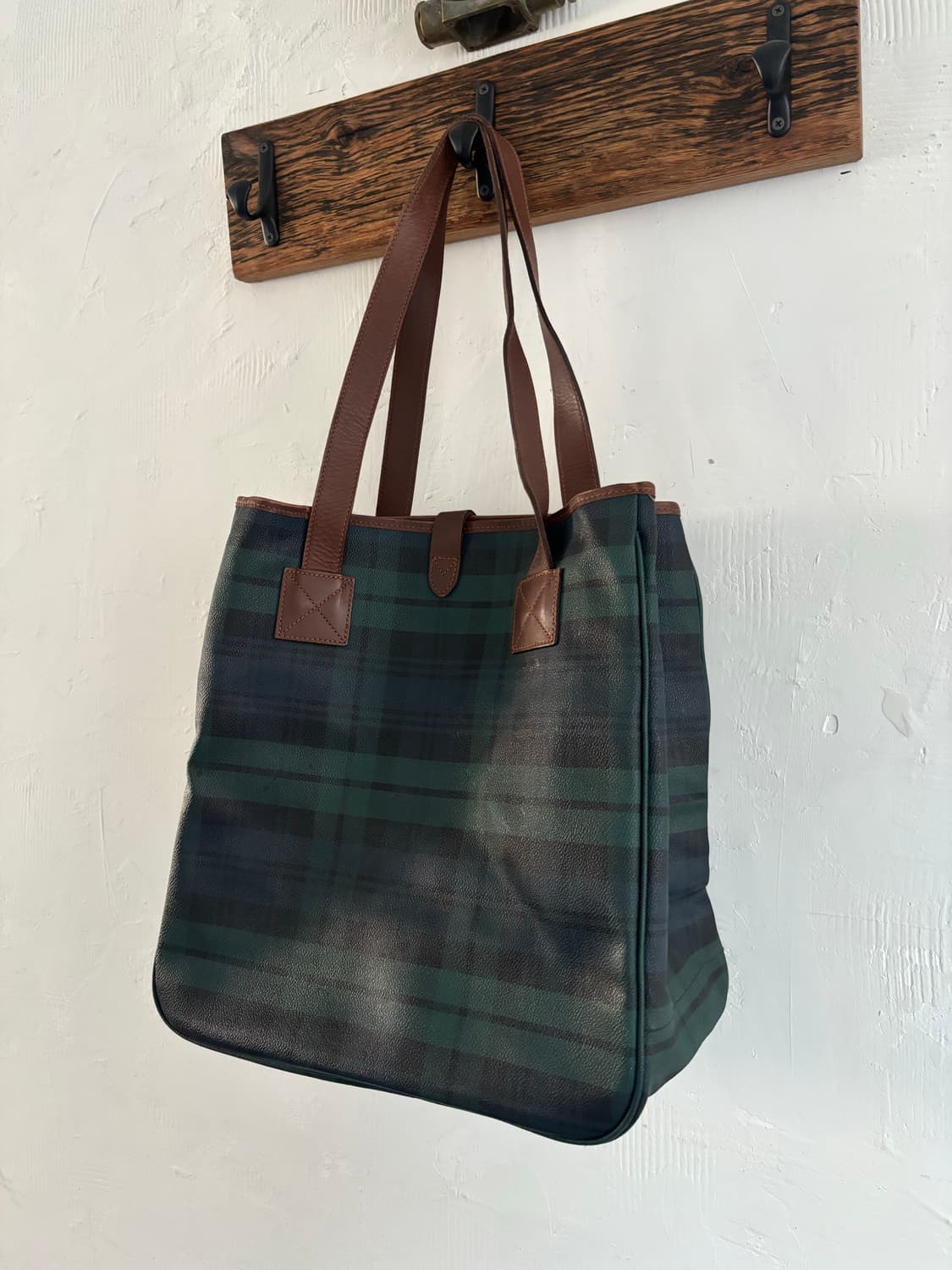 Polo 폴로 랄프로렌 블랙와치 타탄체크 토트백 상품이미지6