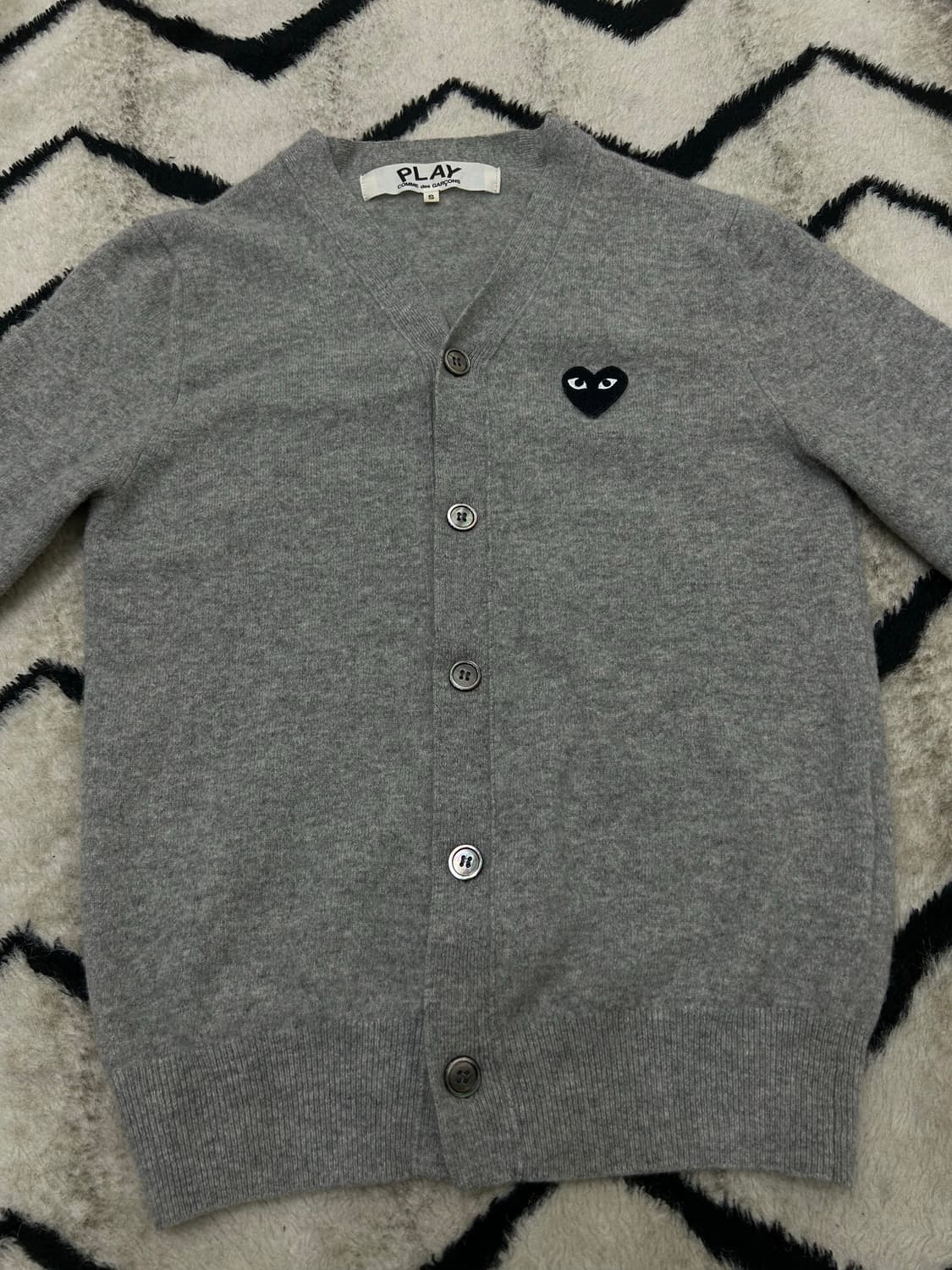 [S]꼼데가르송 블랙와펜 가디건/그레이/Az-N024 상품이미지4