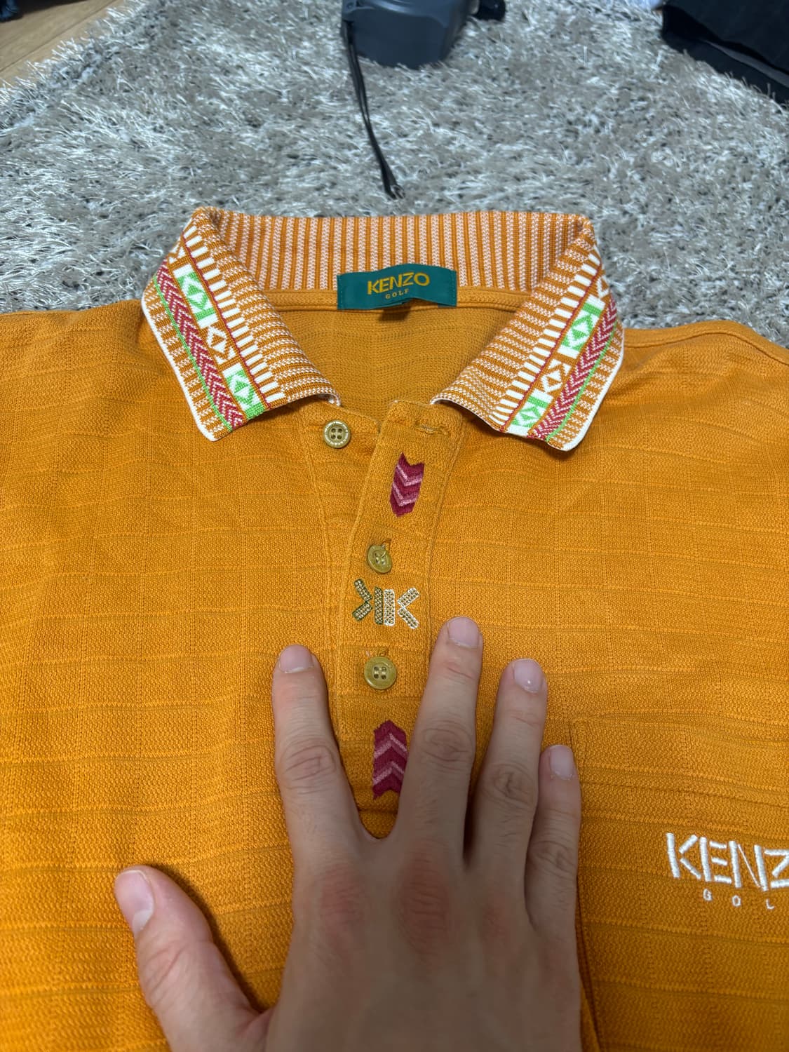 일제 KENZO GOLF 긴팔 카라티 사이즈 100-105 상품이미지4