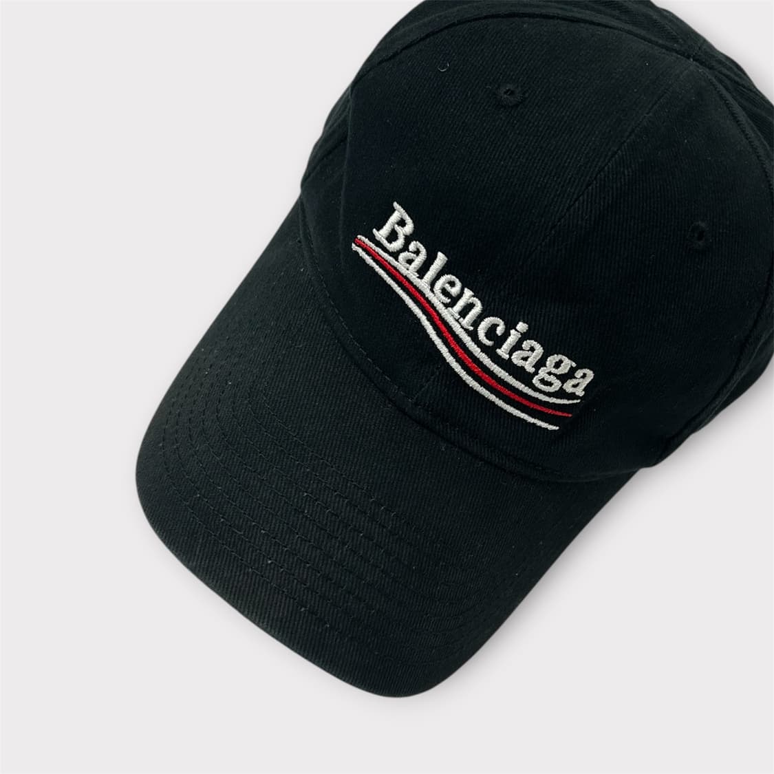 웨이브 자수로고 블랙 볼캡 (1775)  상품이미지8