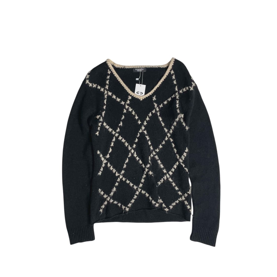 Tornado mart X스티치 울 니트 상품이미지1