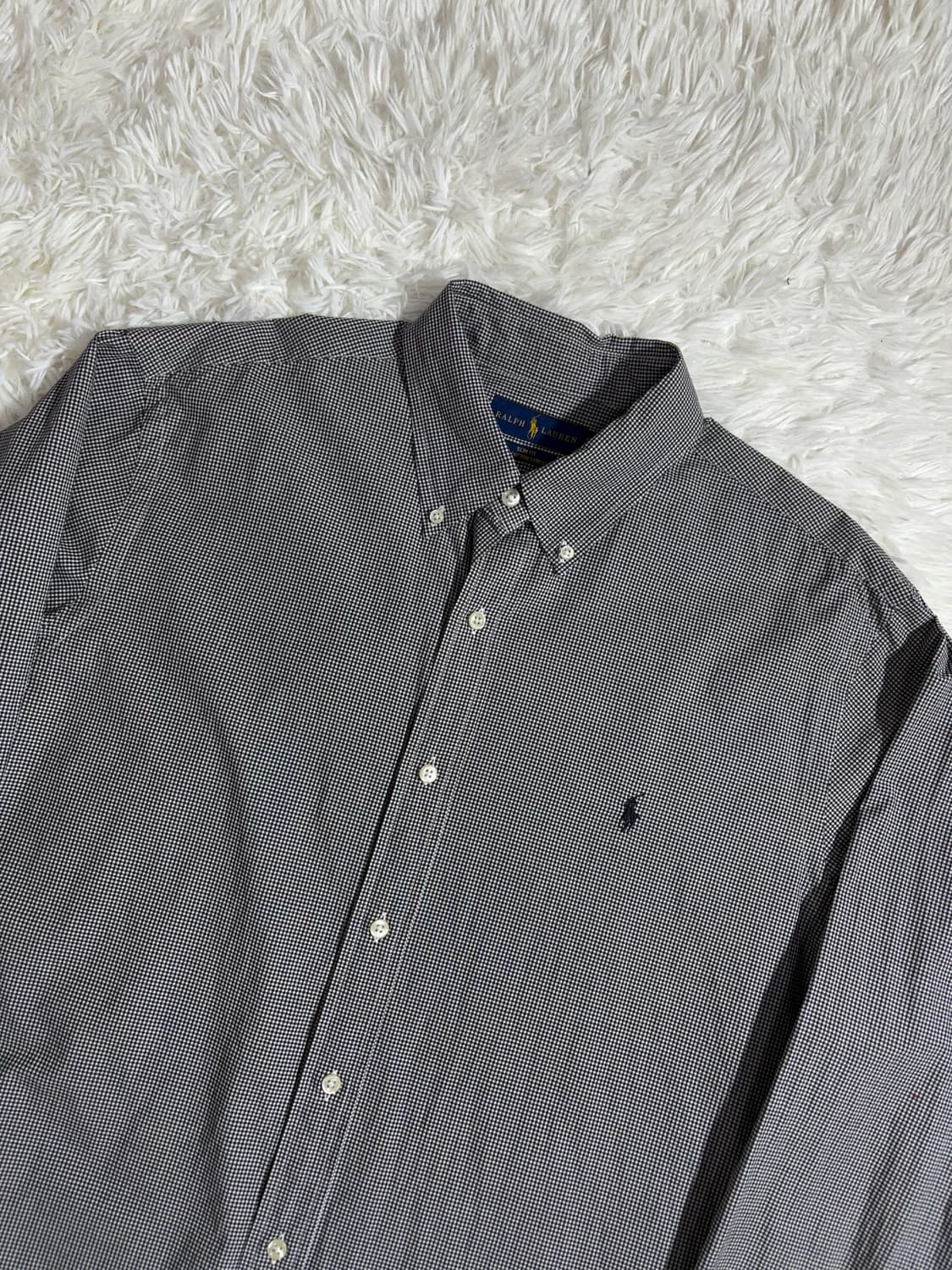 폴로 랄프로렌 블랙 포니 스트라이프 셔츠  상품이미지3