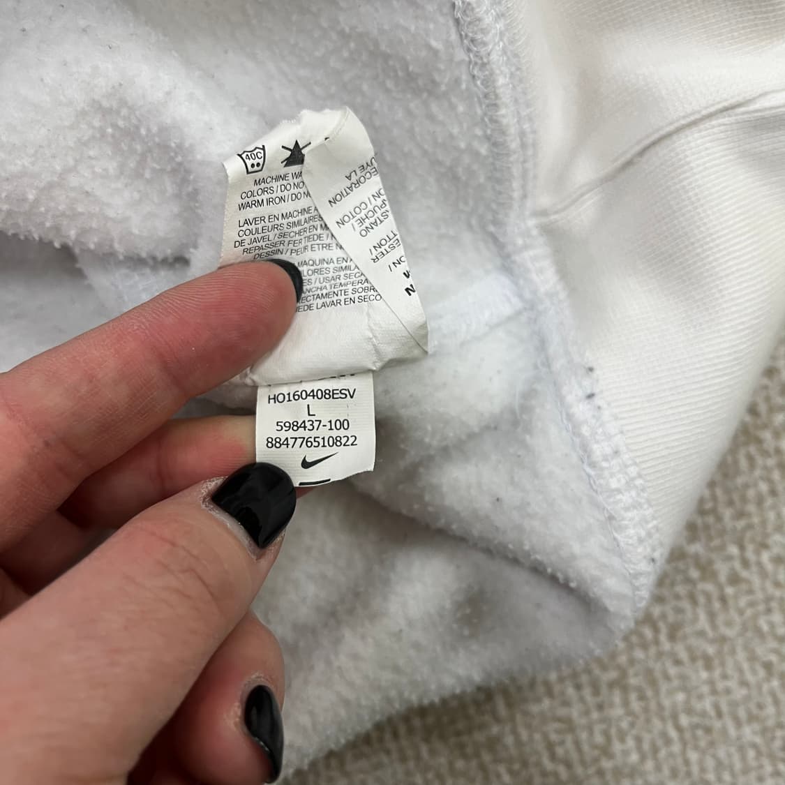 L 나이키 스우시 후드 긴팔 티셔츠0210M 상품이미지4