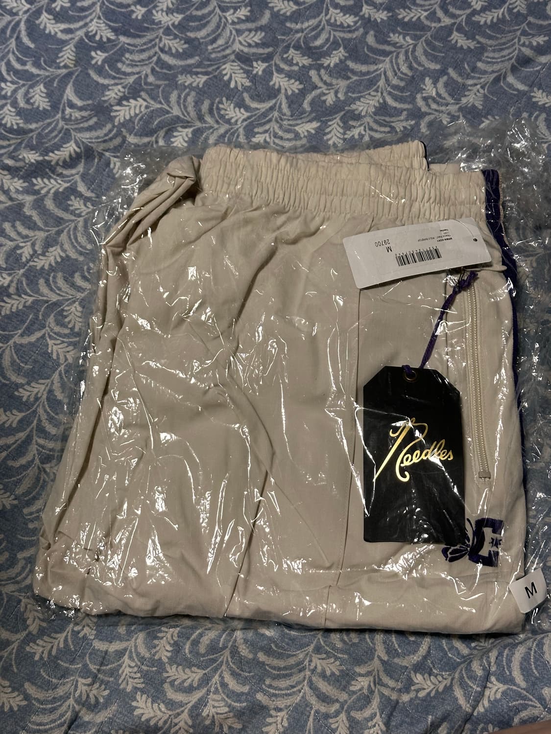 니들스xDC슈즈 트랙팬츠 폴리 립스탑 아이보리 상품이미지1