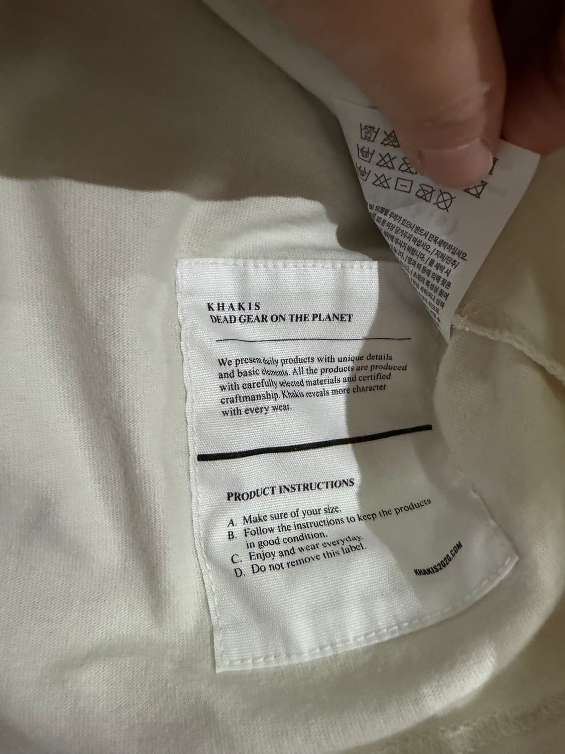 미착용) 카키스 티셔츠 L 상품이미지5