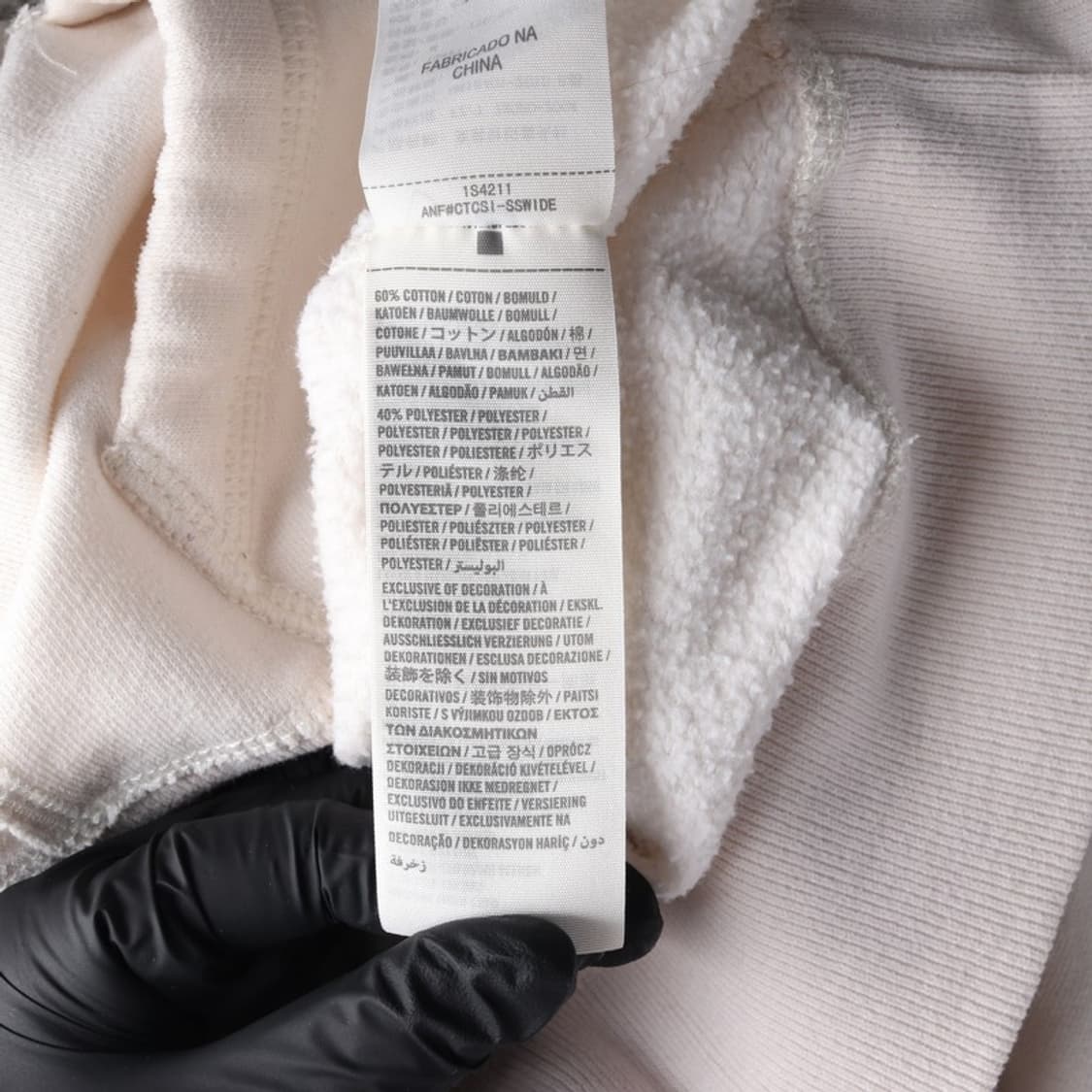 아베크롬비 1892 아치 로고 자수 후드티 M 상품이미지6