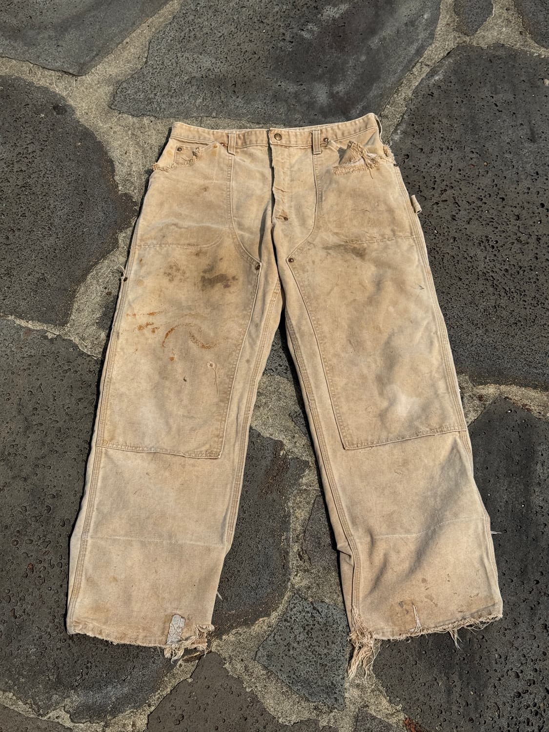 60s 빈티지 보로 칼하트 더블니 팬츠 상품이미지1