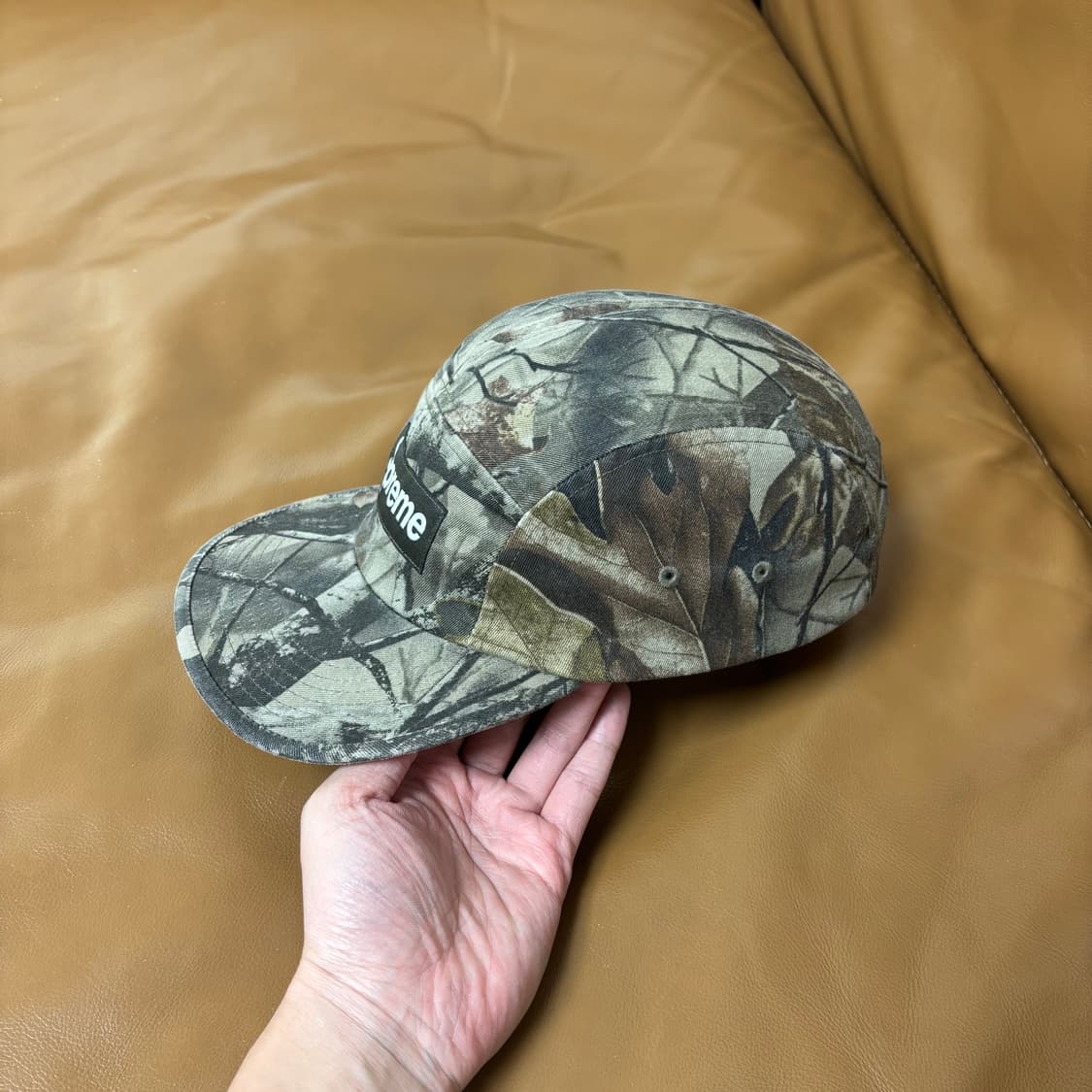 슈프림 캠프캡 모자 박스로고 리얼트리 카모 상품이미지4