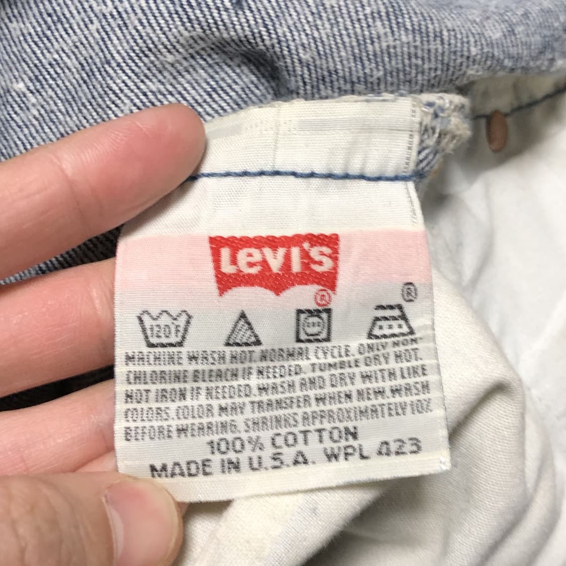 (27) 90's 리바이스 미국제 501xx 스트레이트핏 중청 데님 상품이미지5