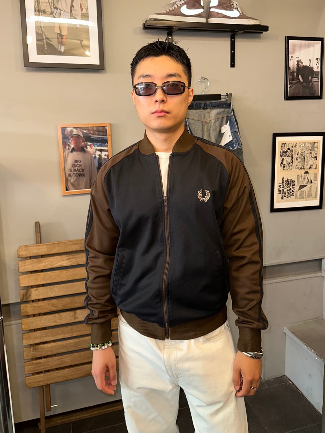 90-00‘s Fred Perry raglan logo jersey  상품이미지3