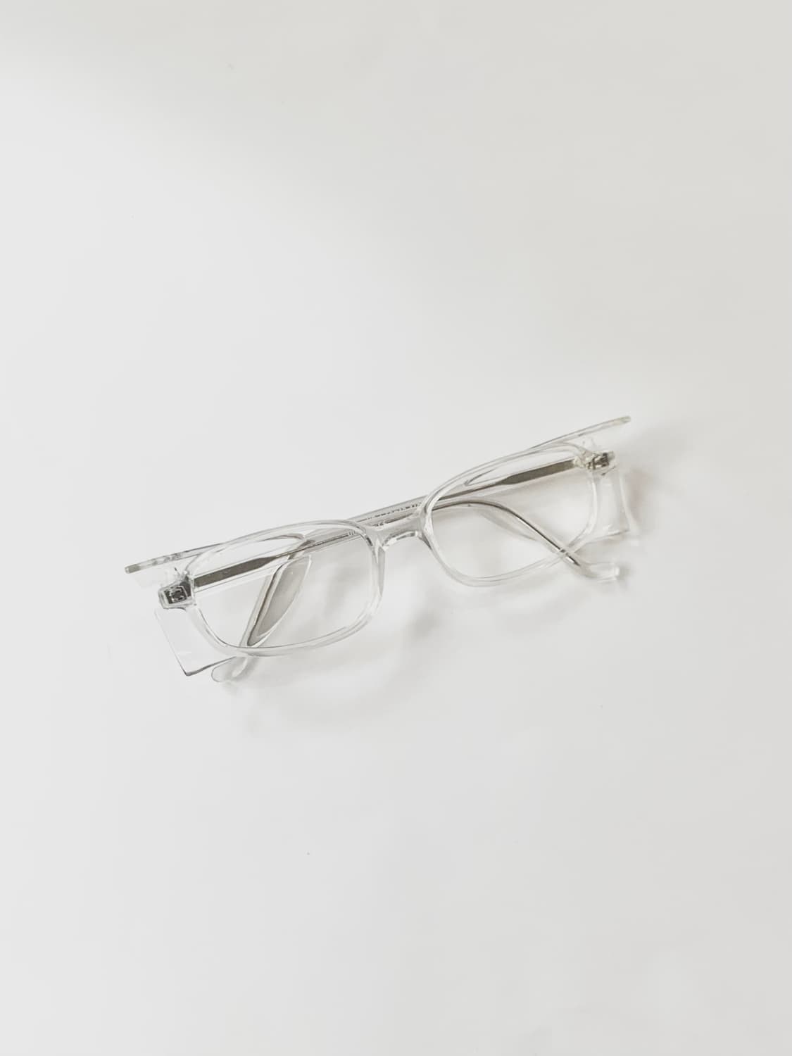 [픽키-623] 투명 사이드윙 뿔테 안경 프레임 2000년대 데드스탁 상품이미지3