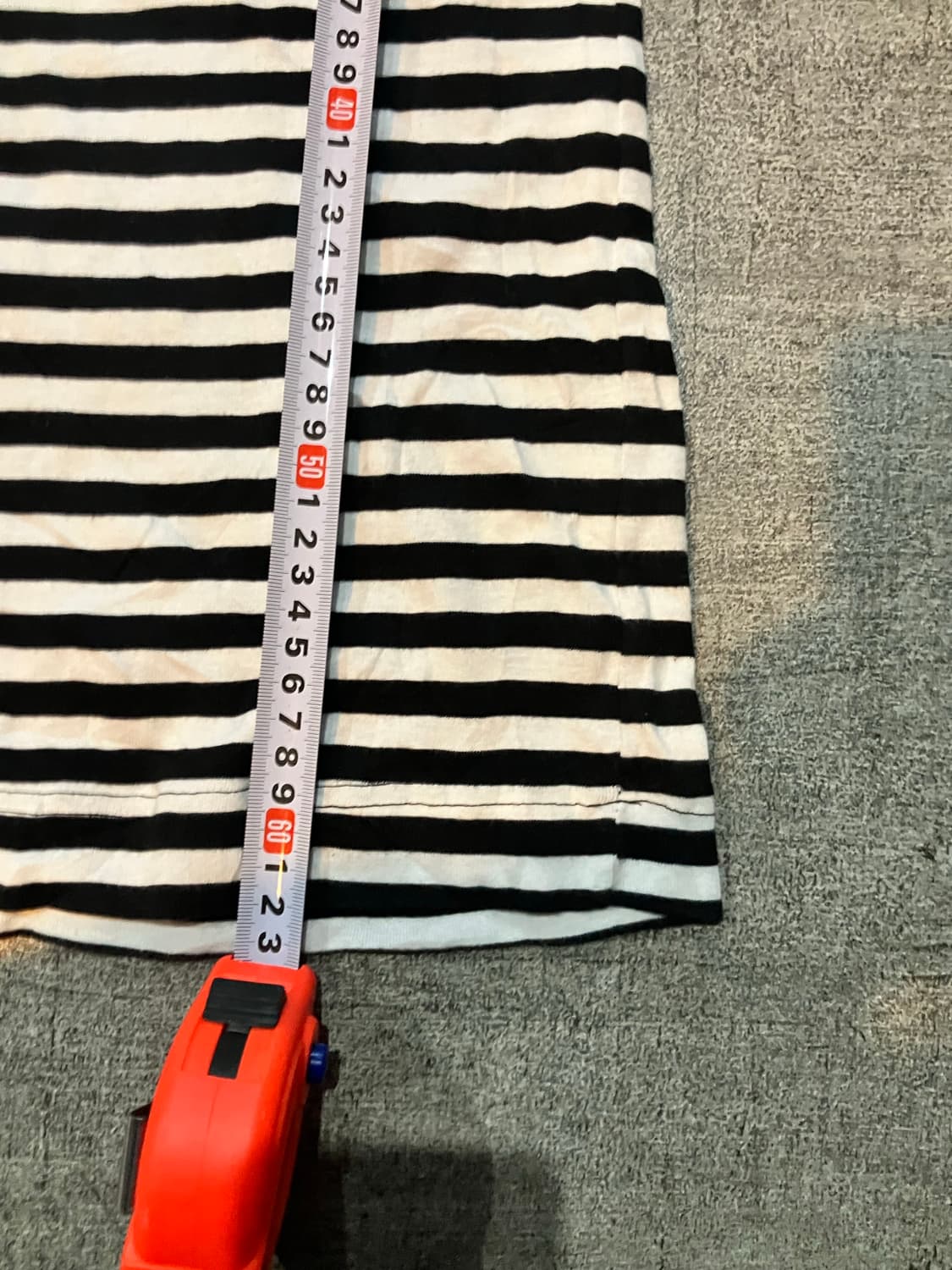 일본빈티지 Babe 핀터깔y2k 딱붙핏 스트라이프티셔츠 상품이미지3