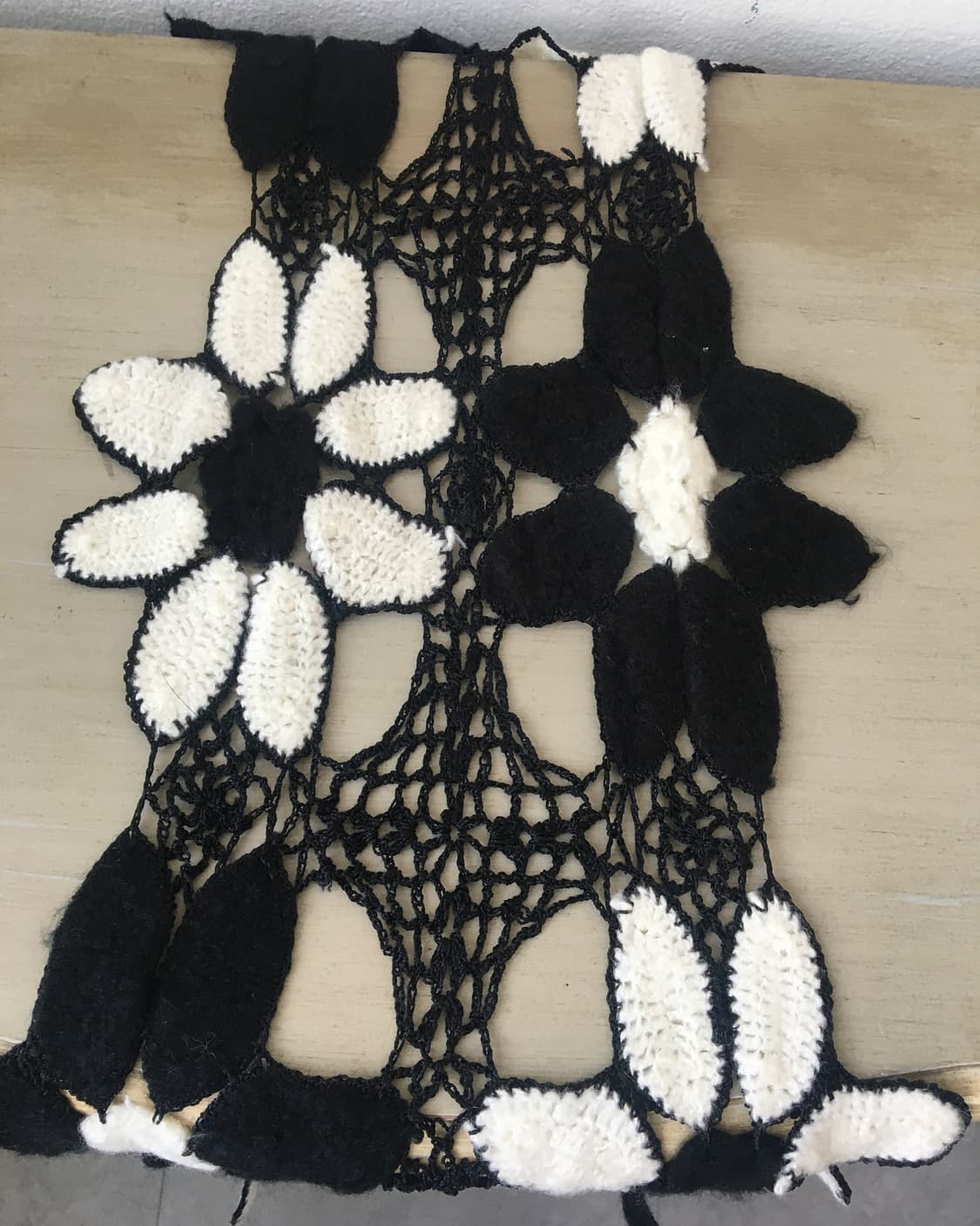 flower pattern crochet scarf 상품이미지4