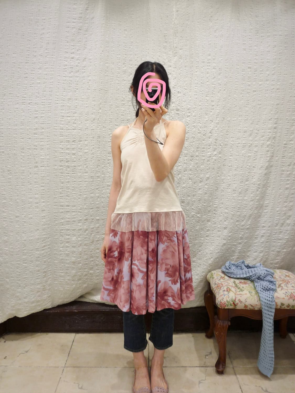 halter ribbon sleeveless 상품이미지3