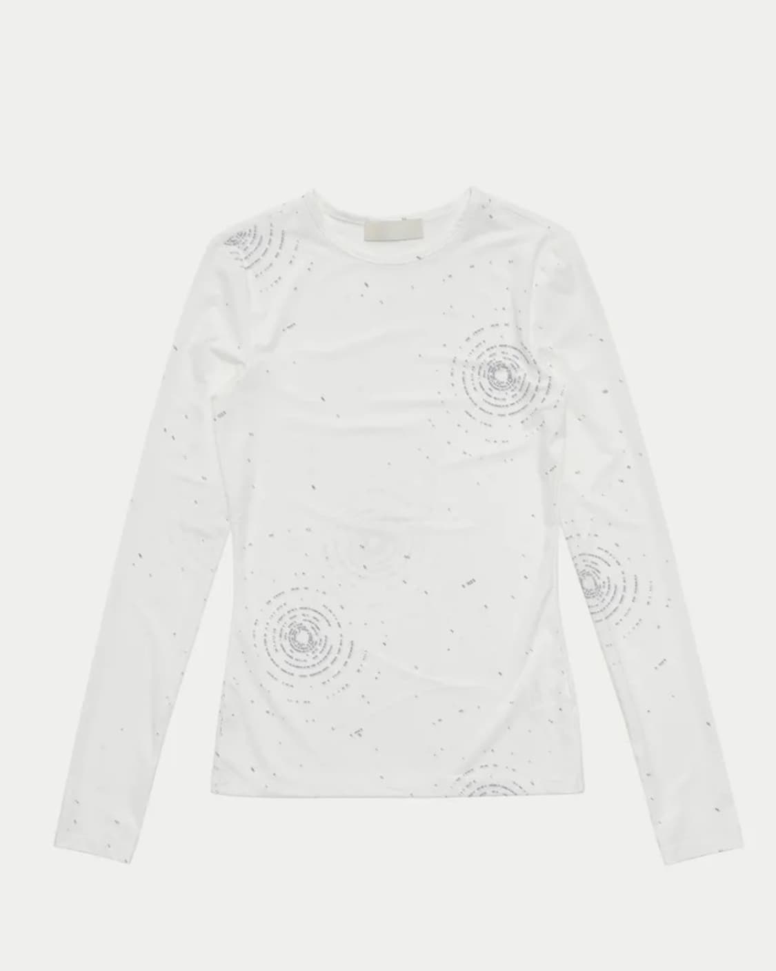 아모멘토 PRINTED ROUND LONG SLEEVE T-SHIRT_W 상품이미지4