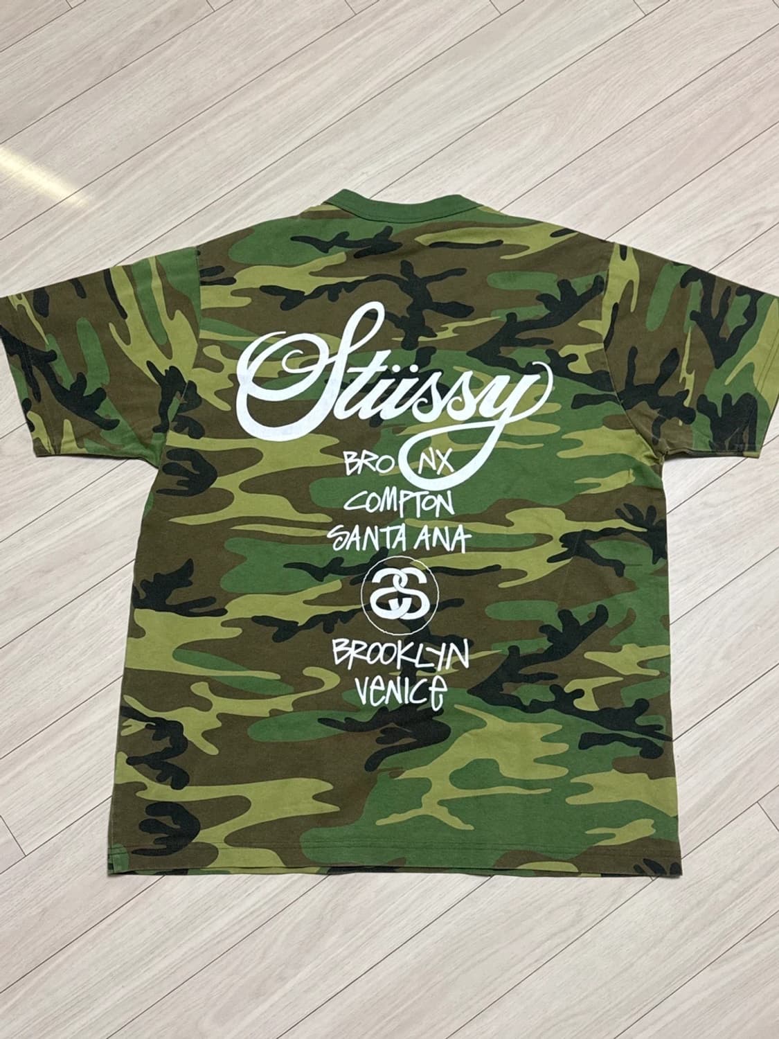 스투시 카모 반팔티 상품이미지2