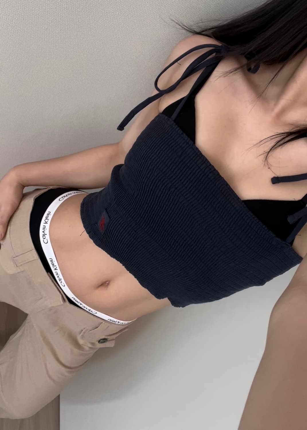 POLO recycle navy tube top 상품이미지6