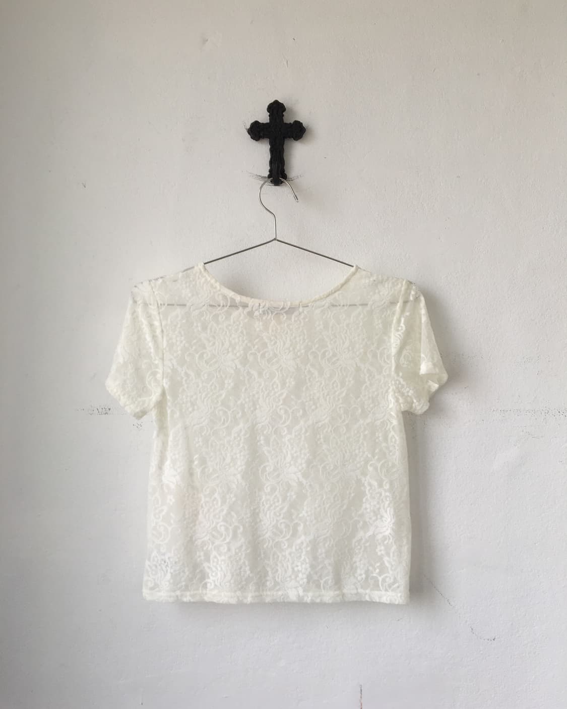 Ornement pattern lace t shirt 상품이미지3