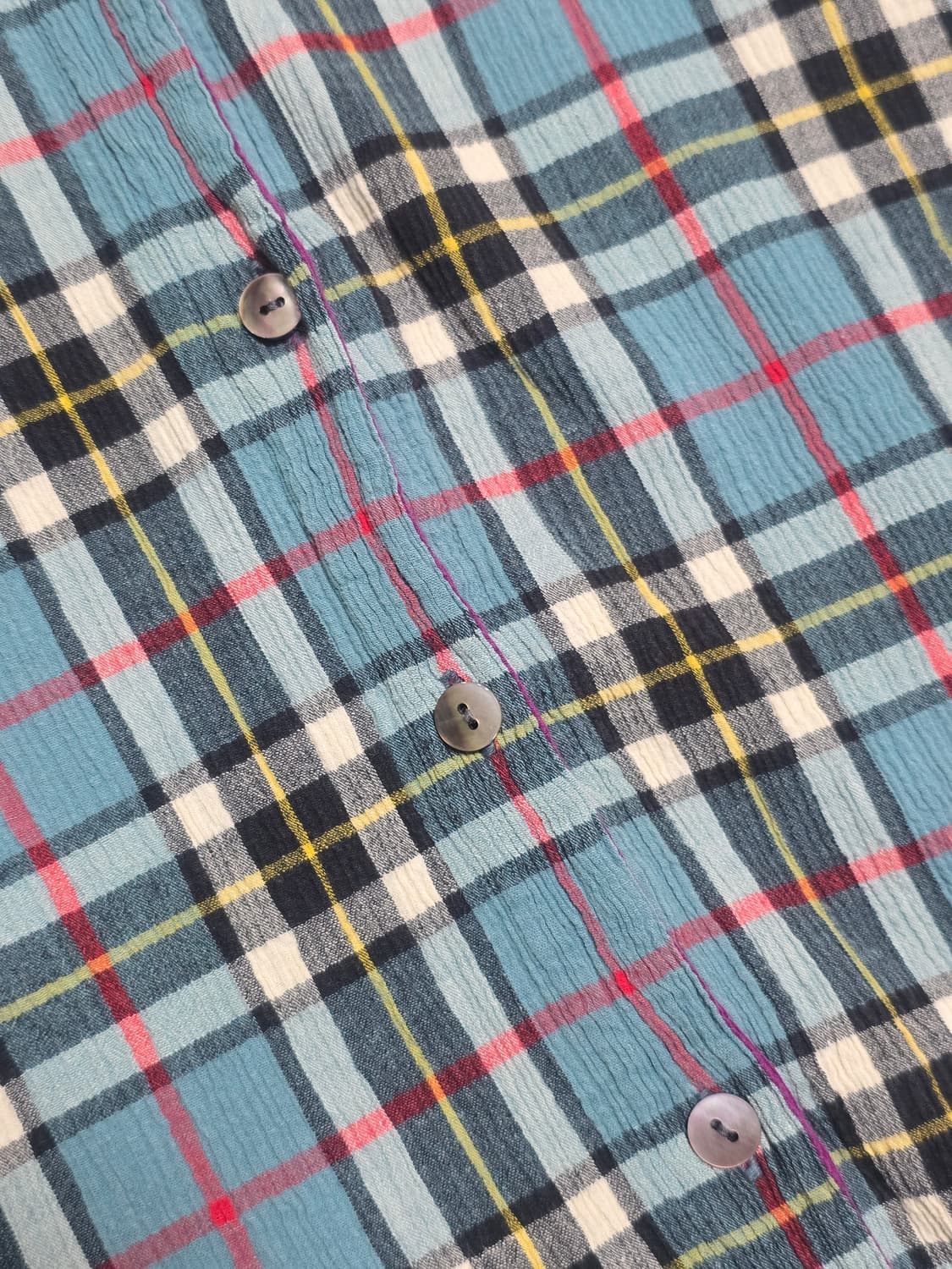 Tsumori Chisato 츠모리치사토 주름 체크 셔츠  상품이미지3