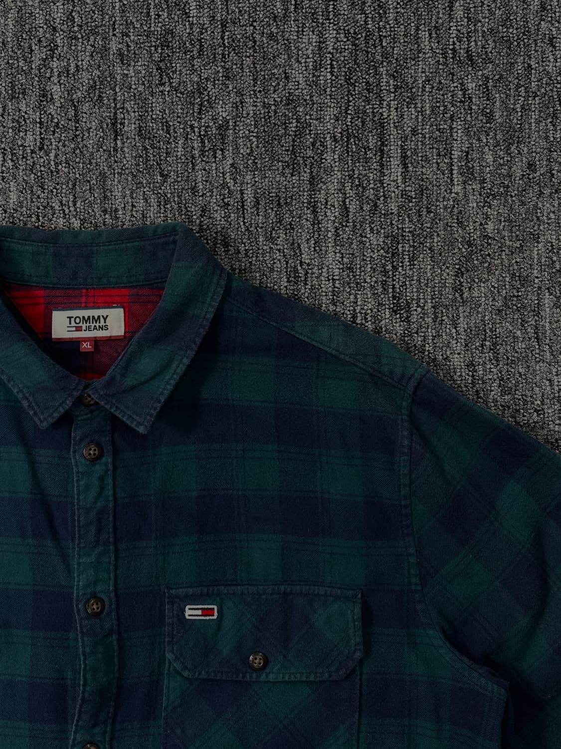 타미 진스 플란넬 체크 셔츠  상품이미지5