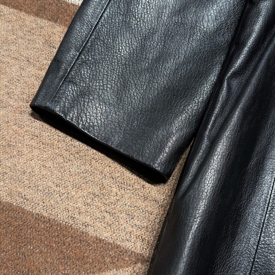 마르시아노 카우레더 카 코트 L 소가죽 자켓 상품이미지6