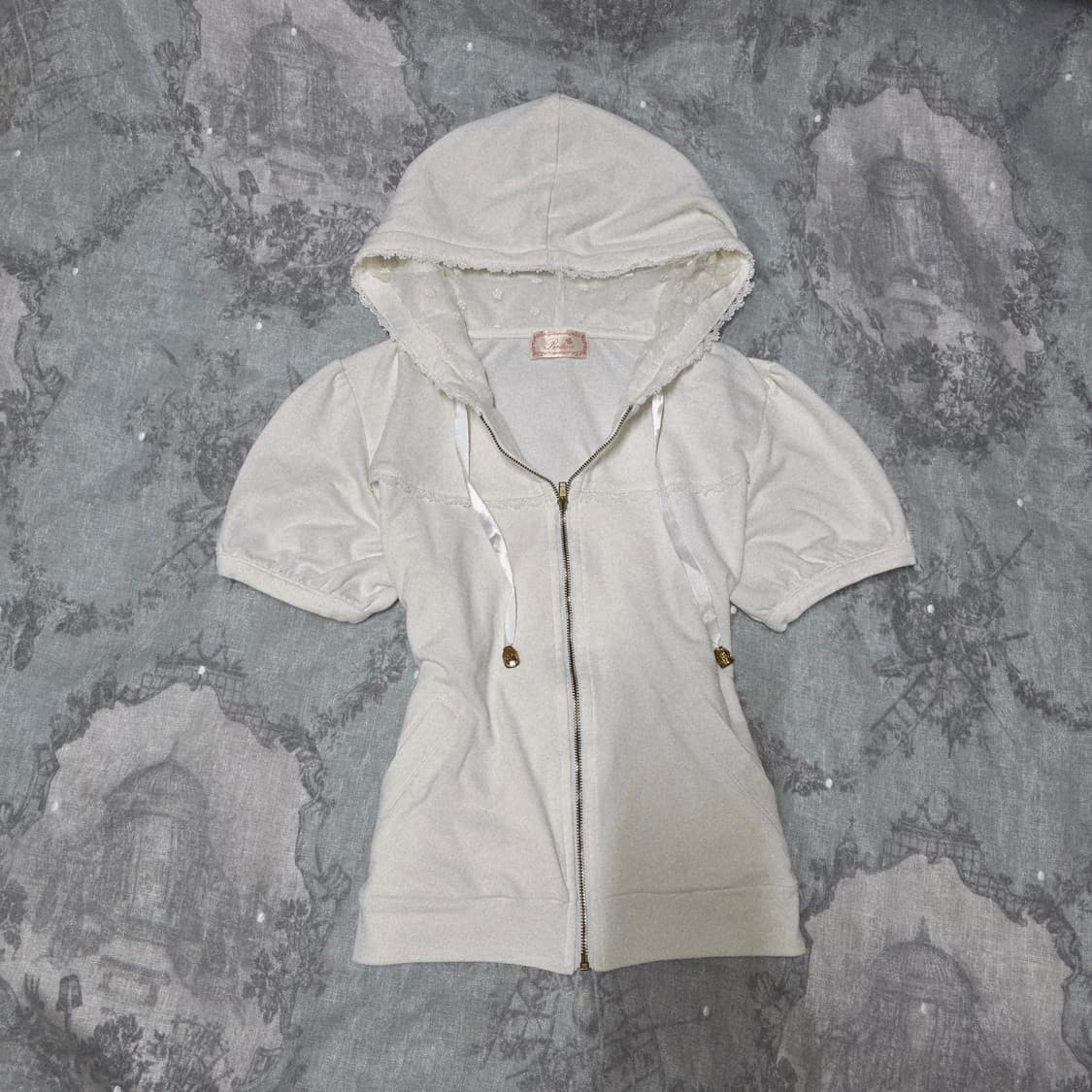 빈티지 로걀 반팔 후드집업 리즈리사 미셸마카롱 히메갸루 상품이미지1