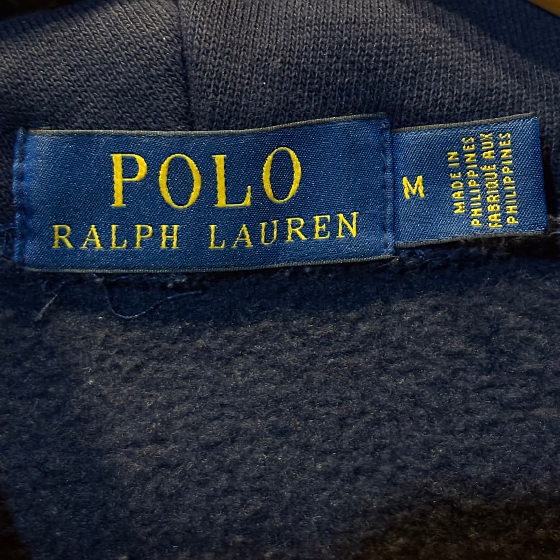 폴로 스펠로고 네이비 후드 상품이미지5